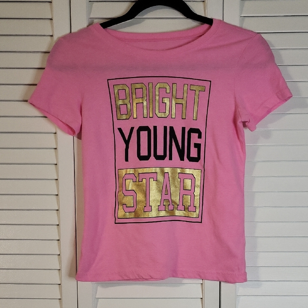 Vibrant Pink 'Bright Young Star' Kids Tee